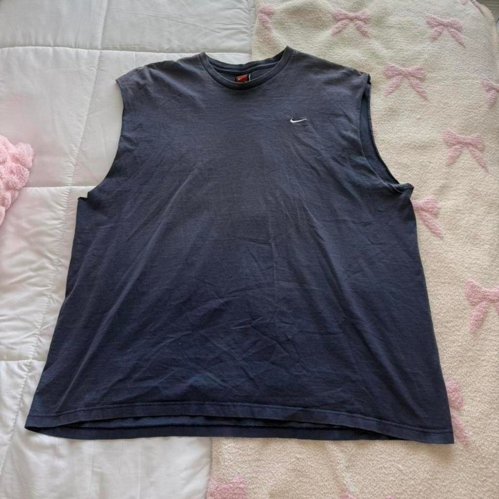 vintage Nike faded navy blue tank